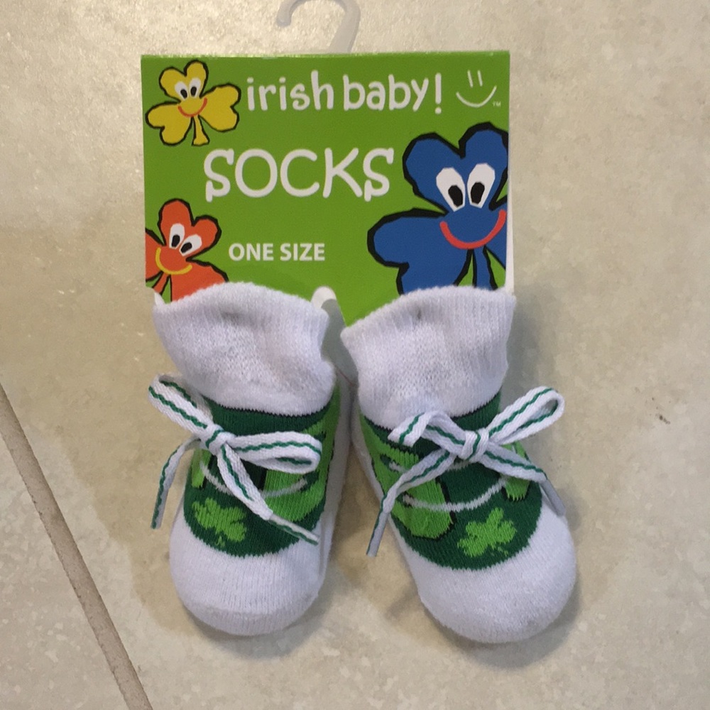 St Patrick’s Day baby socks!